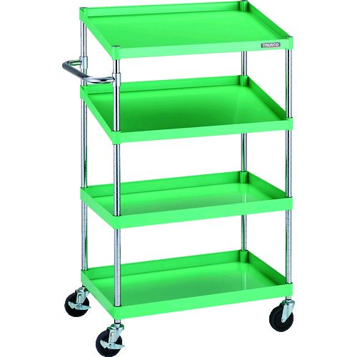 ＴＲＵＳＣＯ PEW-1272N2-YG ツールワゴン フェニックスワゴン 省音 ７５０Ｘ５００ＸＨ１３００ ２段 傾斜２段付 ヤンググリーン PEW1272N2YGの通販は