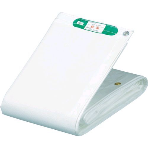 萩原 KEB3654 国産塩ビ防炎シート 養生用 ホワイト ３．６ｍ×５．４ｍの通販は 7,990円