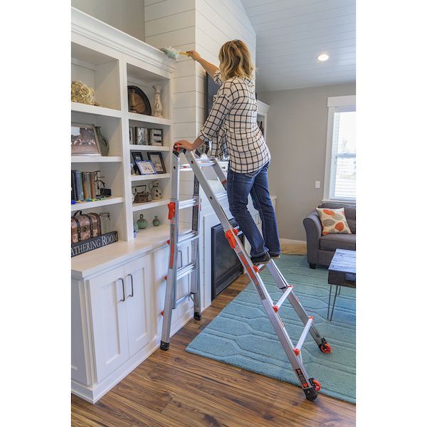 ハセガワ LG-15417 直送 代引不可・他メーカー同梱不可 伸縮式はしご兼用脚立 １７５５５ LG15417