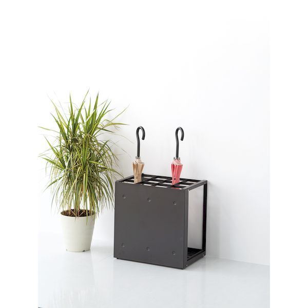テラモト UB-299-036-7 パネル傘立３６ ブラック UB2990367 グリーン購入法適合品 パネル傘立て 傘スタンド