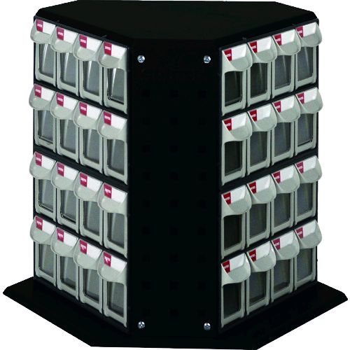 ＳＨＵＴＥＲ RFO-848-BK 回転パーツスタンド　４３０ｍｍ　４８引出し　黒色 RFO848BKの通販は