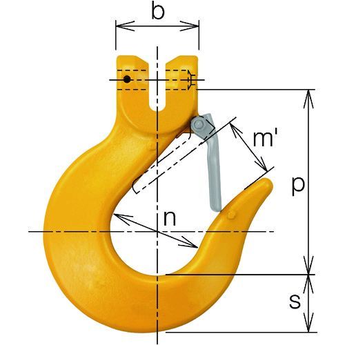 キトー VSL4100 チェンスリング カナグ部材 ピンタイプ スリングフックＶＳＬ 基本使用荷重３．２ｔ カナグ部材 KITO スリングフックVSL2