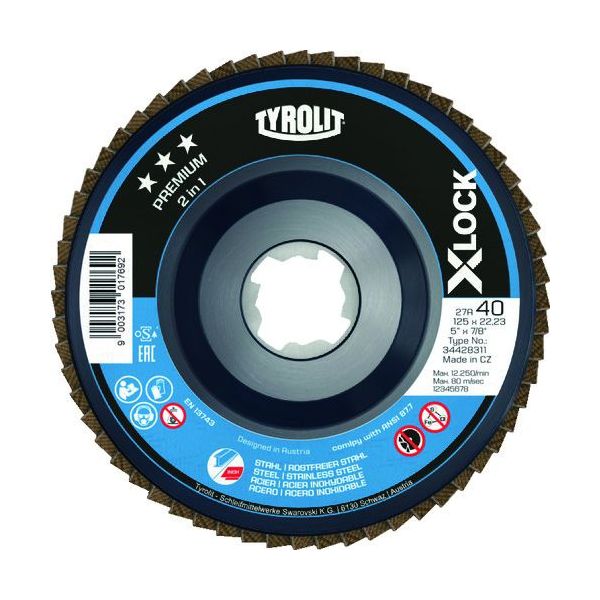 ＴＹＲＯＬＩＴ 34428490 【10個入】 Ｘ−ＬОＣＫフラップディスク　プレミアムタイプ　１２５ｍｍの通販は