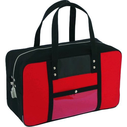 ＳＡＮＥＩ BTL-SED-02 帆布メール用ボストン Ｌ ＳＥＤ−１錠付　赤 BTLSED02