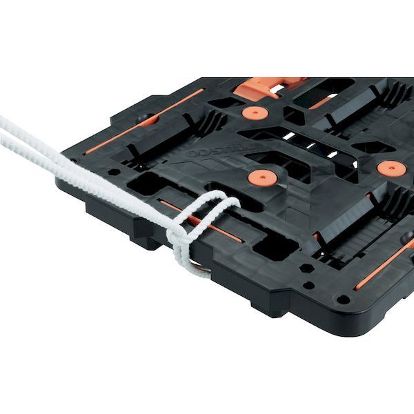ＴＲＵＳＣＯ BT700J3-E100-M4 まとめ買い 連結式樹脂製平台車 ビートル ７００Ｘ４５０ 自在３輪 ４台セット BT700J3E100M_3