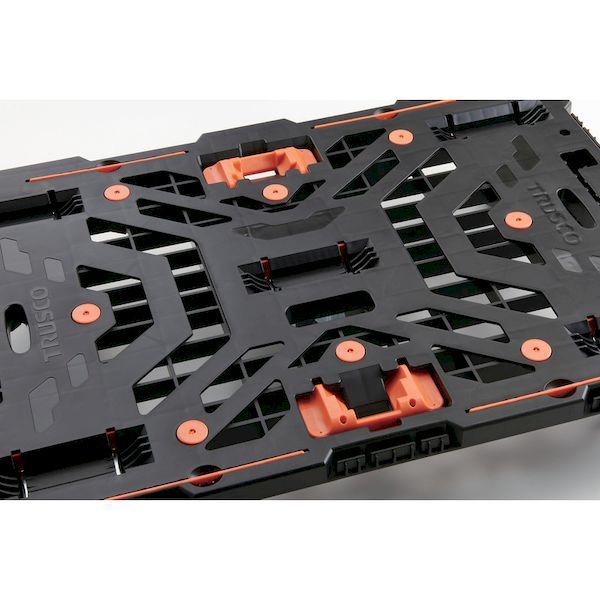 ＴＲＵＳＣＯ BT900J3-E100T 連結式樹脂製平台車　ビートル　９００Ｘ６００　自在３輪　とめたろう付 BT900J3E100T_4
