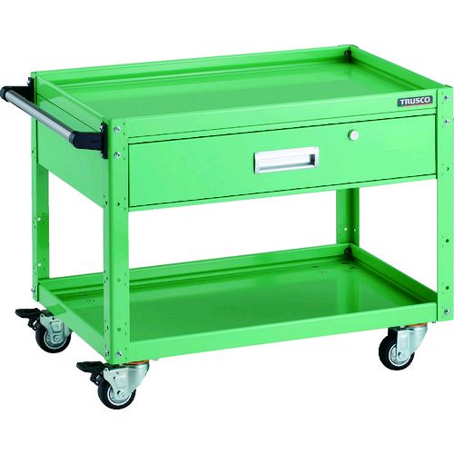 ＴＲＵＳＣＯ EGW-672VUJ-YG ツールワゴン イーグルワゴン ７５０×５００×Ｈ６００ 引出付 ウレタン４輪自在 ヤンググリーン EGW672VUJYGの通販は 33,119円