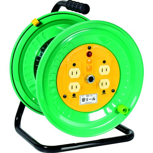 日動 NDN-04 空リール １００Ｖ コンセント４個付 NDN04 日動工業 標準型 NICHIDO