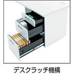 ＴＲＵＳＣＯ TWK-3A 直送 代引不可・他メーカー同梱不可 システムデスク 脇デスク ３段 TWK3A 206-4172_1