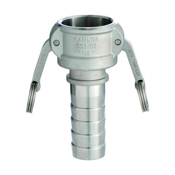 トヨックス 633-CT-3-SST カムロック カプラー ホースシャンク 細め ステンレス ６３３−ＣＴ ３インチ ＳＳＴ　ＳＳＴ 633CT3SS