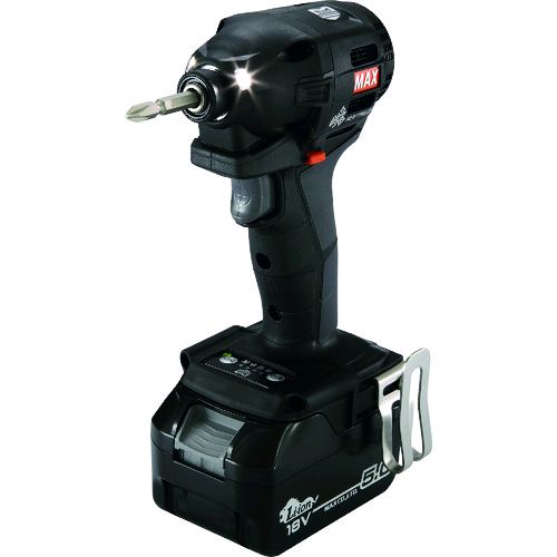MAX PJ-ID153K-B2C/1850A 充電式ブラシレスインパクトドライバ18Vセット黒 PJID153KB2C1850A
