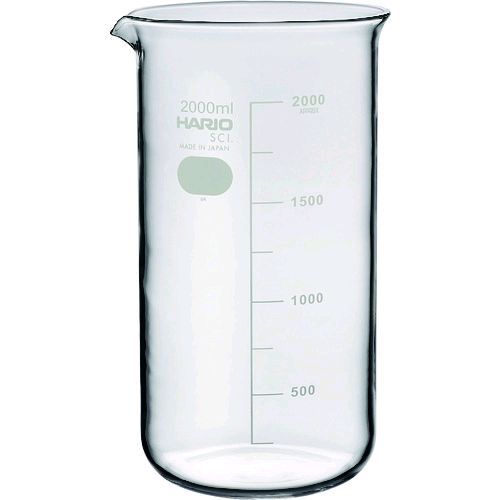 ＨＡＲＩＯ TB-2L-SCI トールビーカー　目安目盛付　２０００ｍｌ TB2LSCI