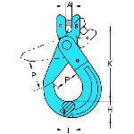 YOKE X-026-22 G−100 クレビスロッキングフック ピンタイプ 