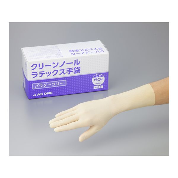 アズワン 6-906-21 クリーンノールラテックス手袋パウダー無L【1箱(50双入)】 690621の通販は 8,215円