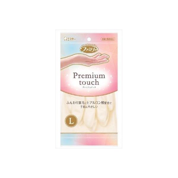 4901070712090 【120個入】 ビニール手袋 ファミリープレミアムタッチ ヒアルロン酸 Ｌ ホワイト 94848【キャンセル不可】の通販は 18,325円