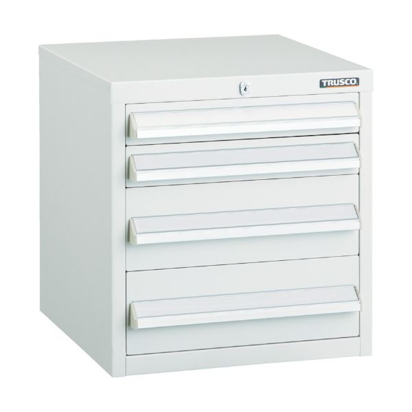 トラスコ TRUSCO LVR-422W LVR型キャビネット 392X412XH420 引出4段 W LVR422W