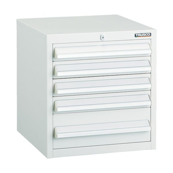 トラスコ TRUSCO LVR-423W LVR型キャビネット 392X412XH420 引出5段 W LVR423W