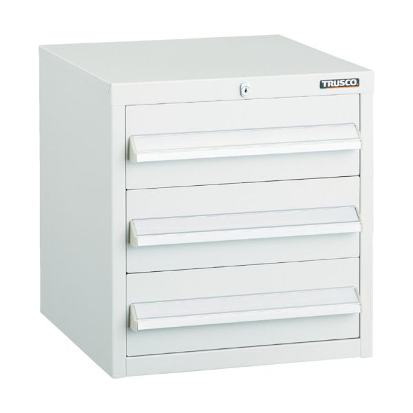 トラスコ TRUSCO LVR-424W LVR型キャビネット 392X412XH420 引出3段 W LVR424W