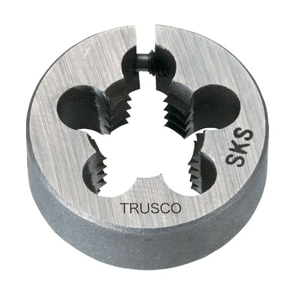 ＴＲＵＳＣＯ LT50D-12X1.75 左・アジャスタブル丸ダイス 50径 12X1．75 SKS LT50D12X1.75