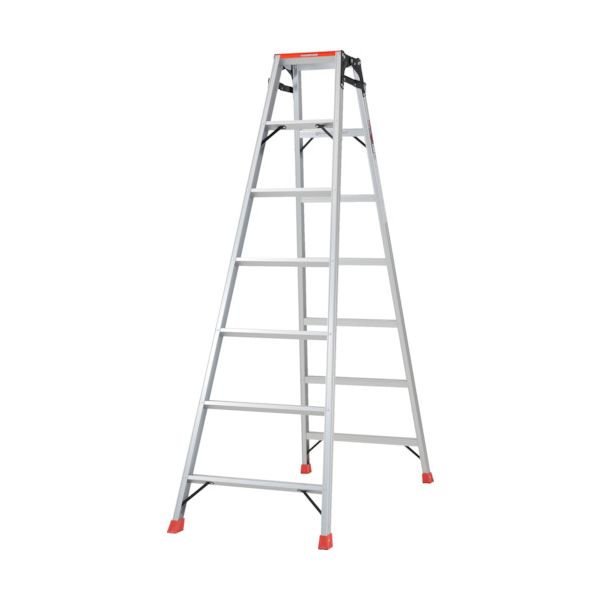 ＴＲＵＳＣＯ PTHK-210 直送 代引不可・他メーカー同梱不可 天板乗り防止ペイントはしご兼用脚立 アルミ合金製・脚カバー付 高さ1．98m PT