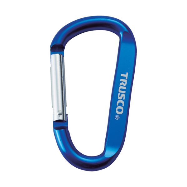 ＴＲＵＳＣＯ TKN880BLBOX まとめ買い カラビナ 線径8mmX80mm D型 ブルー100個の通販は 33,777円