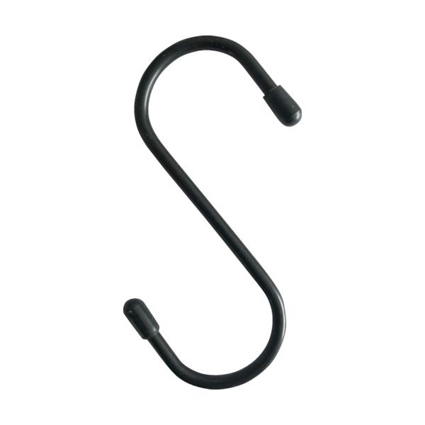 ＴＲＵＳＣＯ TTSH300BKBOX まとめ買い スチールSフック 300mm 黒 60個