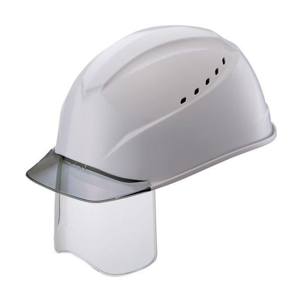 タニザワ 1230VJ-SH-V2-GR5-J エアライトS搭載ヘルメット グレー透明ひさし・溝・通気孔・シールド付 グレー色 1230VJSHV2GR5J