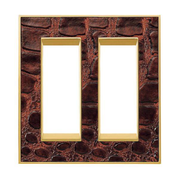 スガツネ工業 PXP-F02-01321-AOB 210032210 スイッチプレート・コンセントプレート 2連 PXPF0201321AOBの通販は