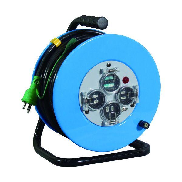 日動 XW-EB33 電工ドラム 屋外型 フラットドラム 漏電保護専用ブレーカ付 ３０ｍ XWEB33の通販は