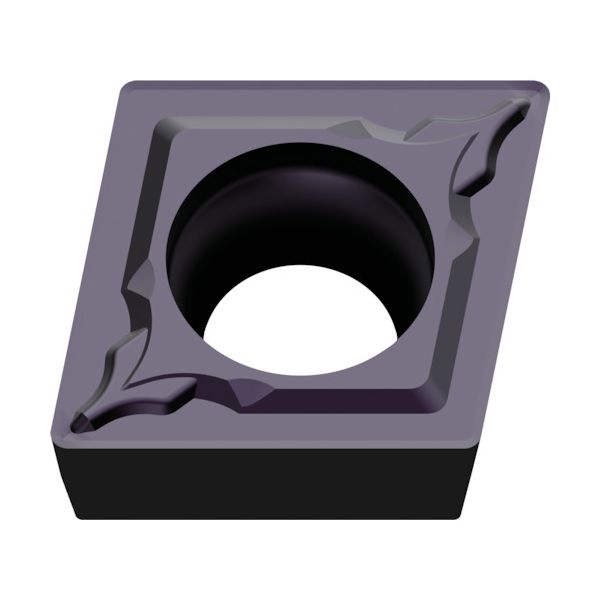 三菱 CCMT060204-MM（MP7035） 【10個入】 旋削ステンレス鋼中切削用MMブレーカ付インサート PVDコーティング MP7035 C
