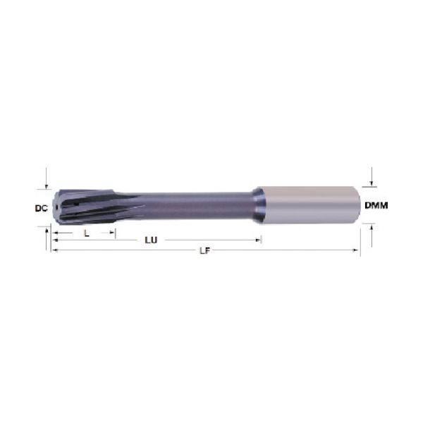 サンドビック 835.T-1400-A1-PF（1024） コロリーマ835超硬ソリッドリーマ 725 1024 835.T1400A1PF1024_1
