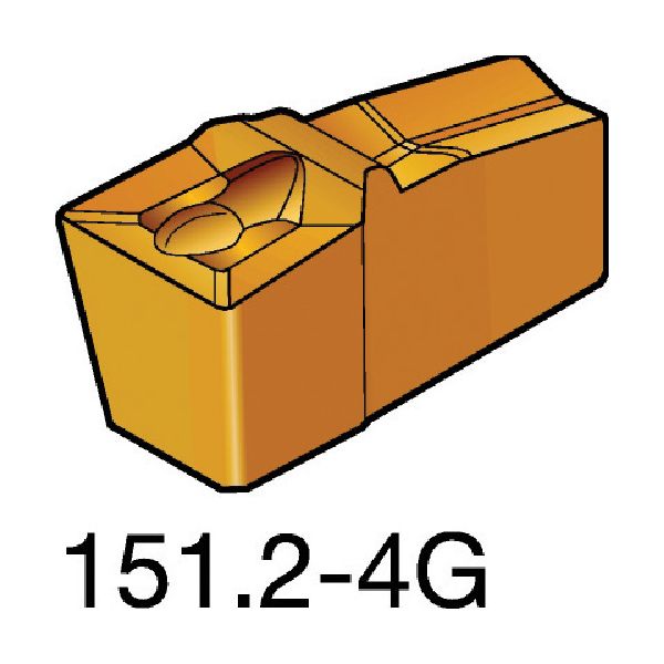 サンドビック N151.3-500-50-4G（2135） 【10個入】 T−Max Q−カット 突切り・溝入れチップ 310 2135 N151.3500504G2135
