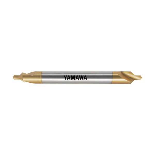 ヤマワ CE-QL-V-L-100-3X8 ロングシャンクコーティング強ねじれ溝A形90° センタ穴ドリル CE−QL V L100 3X90°X8