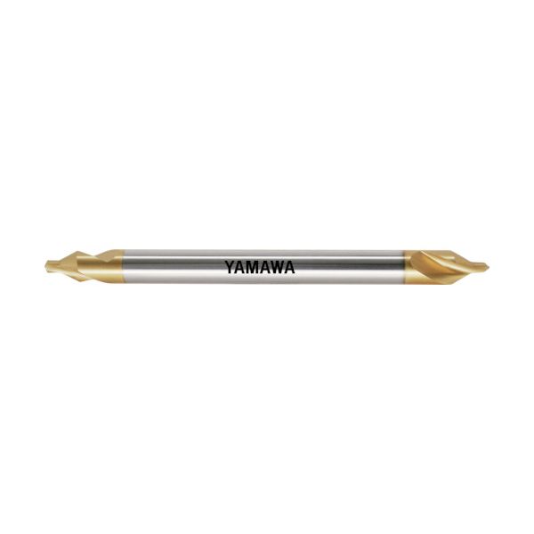 ヤマワ CE-SL-V-L-150-4X10 ロングシャンクコーティング強ねじれ溝A形60° センタ穴ドリル CE−SL V L150 4X60°X1
