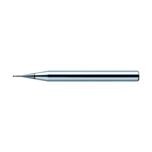ユニオンツール DLCLB2005-030 DLCCOAT2枚刃銅電極加工用ロングネックボールR0．25×有効長3×刃長0．4×首径0．49×全長45