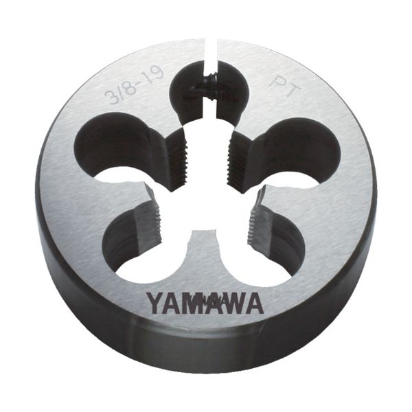 ヤマワ DPT-1/4 管用テーパねじ用ソリッドダイス Ｄ ＰＴ１／４−１９ ３８径 DPT1/4の通販は