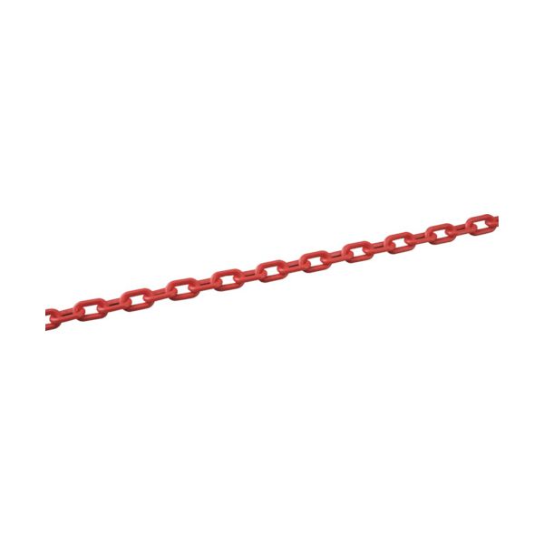 緑十字 284013 プラスチックチェーン 赤 PT−630R 長さ30m 線径6mmΦ ポリエチレン 11,050円