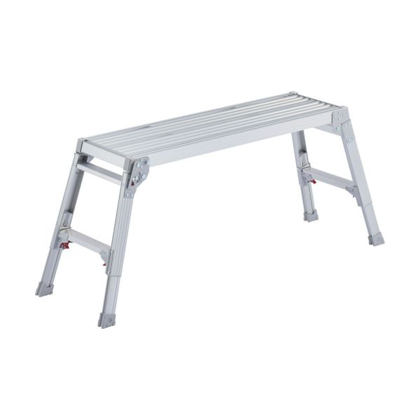 ハセガワ DRS-1055C 直送 代引不可・他メーカー同梱不可 アルミ製脚部伸縮式足場台 43〜55cm 17678 DRS1055C