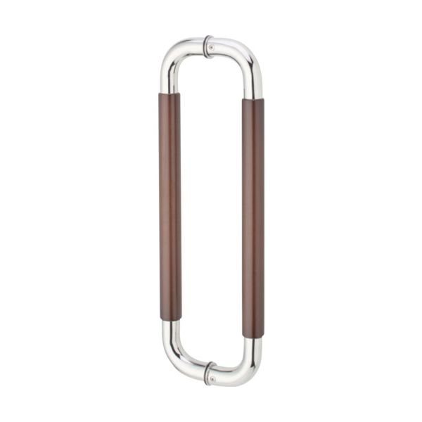 MK W-5000-45X ナチュラルO型ハンドル 30ΦX450mm 鏡面クローム ダークオーク W500045Xの通販は 7,958円