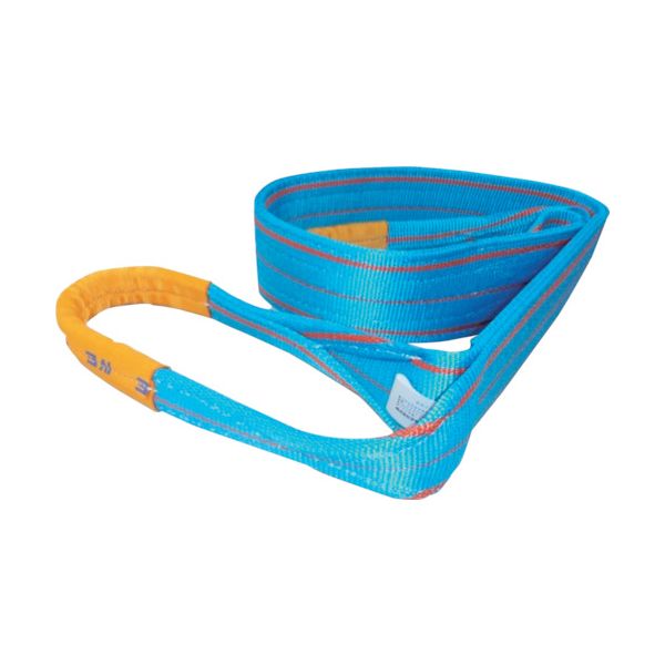 ＴＥＳＡＣ 4E100X3 ブルースリング JIS4等級・両端アイ形 荷重4．0t 全長3．0m