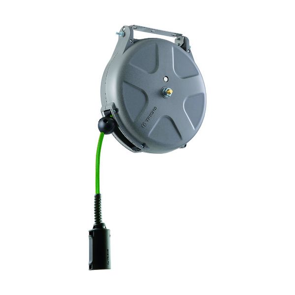 ＴＲＩＥＮＳ SHS-210EA 導電エアーホースリール 内径6．5×外径10mm ホース全長10m グレー SHS210EA