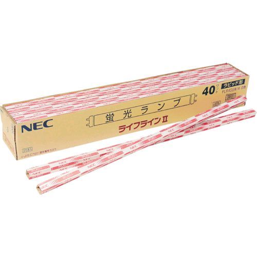 【個数：25個】 ＮＥＣ ［FLR40SD/M/36］ 一般蛍光ランプ 明るさ２６１０ｌｍ 消費電力３６Ｗ FLR-40SD/M/36 295-198