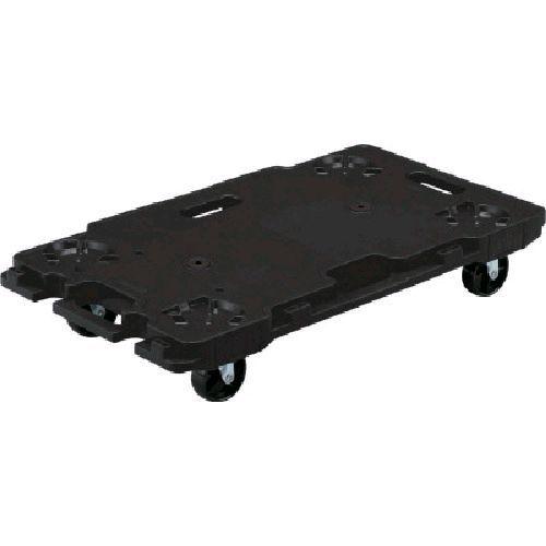 【個数：1個】 サンコー SK-6839-BK 樹脂製平台車 ８０２４６２ サンキャリー６８３９ ブラック SK6839BK 344-8789