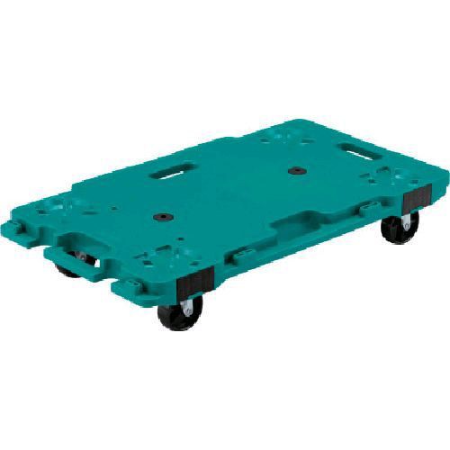 【個数：1個】 サンコー SK-6839-GR 樹脂製平台車 ８０２４６２ サンキャリー６８３９ グリーン SK6839GR 344-8801の通販は