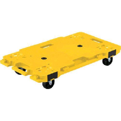 【個数：1個】 サンコー SK-6839-YE 樹脂製平台車 ８０２４６２ サンキャリー６８３９ イエロー SK6839YE 344-8827