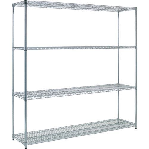 TRUSCO TME-6644 スチール製メッシュラック Ｗ１８２４ＸＤ４５７ＸＨ１８３８ ４段 TME6644 299-5727 4段 W1824XD457XH1838の通販は