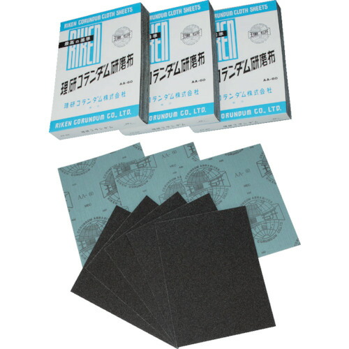 理研コランダム 10-0-228X280-30 【50個入】研磨布 幅２２８ｍｍ 長さ２８０ｍｍ ＃３０ 100228X28030