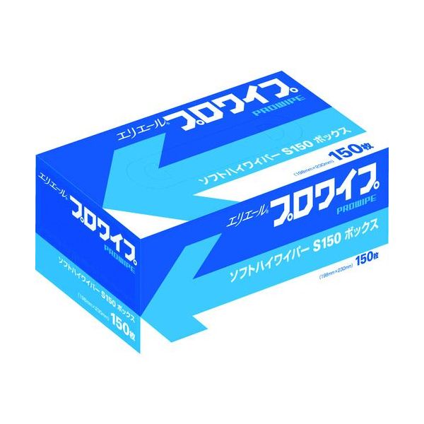 エリエール 703129 プロワイプソフトハイワイパーＳ１５０ＢＯＸ３６個入 703129 342-8249