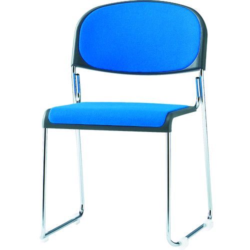 【個数：1個】ＴＯＫＩＯ FNM-10-CBL 直送 代引不可・他メーカー同梱不可 ミーティングチェア スタッキング 布　クリアブルー FNM10CB