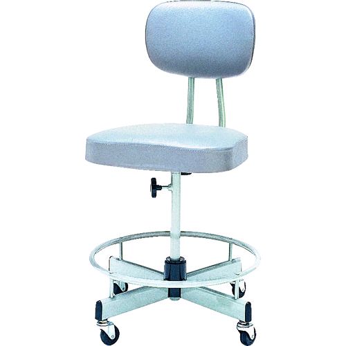 ノーリツ T-17 製図用チェア ビニールレザー グレーT17 509-3091